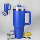 Copo Termico 1200ml Caneca Com Tampa E Canudo G Azul Escuro G2