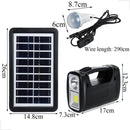 Kit Iluminação Camping Barraca Carregador Solar Portatil Led