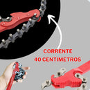 Chave Corrente Troca Filtro Óleo Universal Abre 6 A 15 Cm