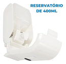 Saboneteira Reservatório 400ml + Dispenser Papel Toalha Cor Branco