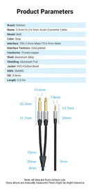 Cabo Audio Estéreo P2 Para 2 P10 Mono 1m Vention Barhf