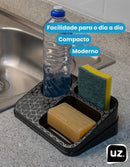 Porta Sabão Detergente Esponja Lixeira E Rodinho