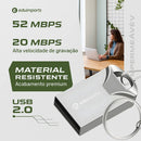 Pen Drive 128gb Usb 2.0 Mini Chaveiro Metal Resistente Alta Velocidade Seguro Eduimports