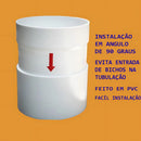 Valvula Retenção Esgoto Luva 100mm 4 Polegadas Ponteira