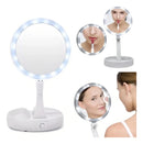 Espelho Led Dobravel De Maquiagem Rosto Make