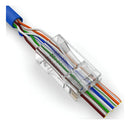 Conector Rede Ez-rj45 Vazado Cat5e 100un Exbom Cont-rj45c100