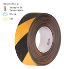 Ultra Fitas fita antiderrapante lixa autoadesiva 15m x 50mm cor zebrada listrada
