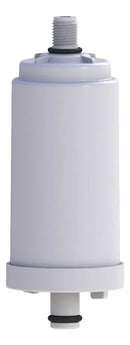 Filtro Copo Abs Com Refil Universal Para Torneira De Cozinha Prateado