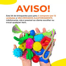 Kit 12 Brinquedo Mordedores Diversos P/ Cachorros Pequenos