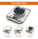 Balança De Cozinha Digital Inox Até 10kg Alimentos Portá Inox