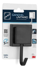 Suporte Porta Toalha De Rosto Gancho Fixação 3m Arthi Cor Preto