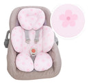 Redutor De Bebê Conforto Almofada Apo Gatinha floral rosa