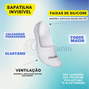 Kit 6 Pares De Meias Sa 4 brancas, 1 cinza e 1 preta 33 - 38