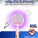 Iluminação Uv Raquete Elétrica Atrai Extermina Pernilongos Fast Plug