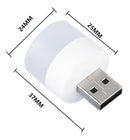 Mini Luminária Luz Lampada Led Abajur Usb Not Branco