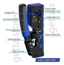 Alicate De Crimpar Conector Rj45 Cat6 Cat7 Pass Crimp Fácil
