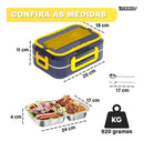 Marmita Inox Cor Azul-escuro Tomada Woosh de Aluminio Repartição Em Inox