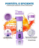 Mini Liquidificador Portátil Mixer Suco Vitamina Shake Cor Roxo Juice Cup