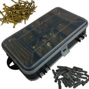 Kit Parafusos E Buchas Chipboard Philips Madeira Parede Total 300 Itens Com Estojo Diversas Medidas Alvenaria Concreto