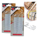 Kit 40 Clips Organizador Fixador Adesivo De Cabo Fios Parede