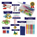 Kit De Acessórios E Agulhas Para Crochê Kit Crochê Lanmax