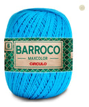 1 Barbante Barroco Fio 6 Maxcolor 200g -esc TURQUESA 2194
