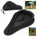 Capa Gel Banco Selim Assento Bike Pedal Pulse Almofada Forro Ajustável Regulável Anatômica Ciclismo Bicicleta Spinning Bmx Cor Preto