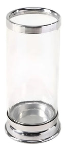 1 Suportes Porta Vela Copo Castiçal 7 Dias Vidro E Alumínio Cor Transparente