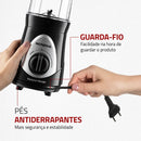 Personal Blender, Mondial, Preto/prata, 300W DG-01