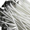 Kit 100 Pavio De Vela De Algodão Com Ilhões De 15cm 1mm