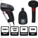 Leitor De Código De Barras Elgin 46flash2cbu0 Flash 1d Preto Tipo de conector do cabo USB 127V