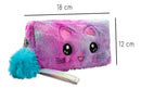 Estojo Grande Feminino Escolar Box Necessaire Cor Colorido Gatinho