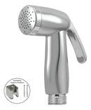 Gatilho De Ducha Higiênica Chuveirinho Cromo Abs + Suporte º Acabamento Cromado Cor Prateado