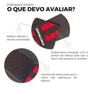 Par Faixas Elastica Para Joelhos Com Alta Compressão Cor Faixa Preta Vermelho Fortwazz ZZ500