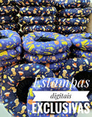 Colar Cone Elizabetano Macio Ajustável - Gatos E Azul P