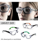Óculos de Segurança Univet 5X9 Epi Ideal Lente de Grau Antirrisco e Antiembaçante Tamanho 58