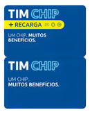 Tim Chip Kit 10 Unidades: 2 Sem Recarga E 8 Com Recarga 3 En 1