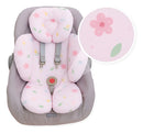 Redutor De Bebê Conforto Almofada Apoio De Co Flores rosa