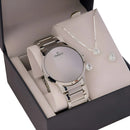 Relógio Feminino Digital Champion Original Ch40142s Cor da correia Prata Redondo Cor do bisel Prata Cor do fundo Led Branco