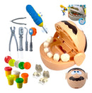 Massinha De Modelar Dentista Dente Kit Brinquedo Crianças Cor Completo