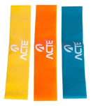 Kit Mini Band Elásticos 3 Intensidades Leve, Médio E Forte T71 Acte