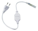 Kit 5 Conector Fonte Fita Led Mangueira Chata Bivolt Plugue Branco-frio