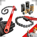 Chave Corrente Troca Filtro Óleo Universal Abre 6 A 15 Cm