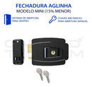 Fechadura Elétrica Agl Inha 12v Abertura Interna Mini