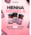 Henna Menela Preto Profissional Para Designer De Sobrancelhas 2.5g Com Fixador e Nanotecnologia