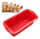Forma De Bolo Inglês Pão De Silicone Cozinha Doce As Vermelho