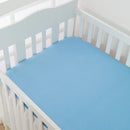 Lençol Malha P/berço Americano C/elástico 100% ALG. 1 P Azul