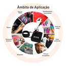 Kit Completo Aerografia Mini Compressor Ar + Aerógrafo 0,3mm