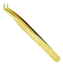 Pinça de extensão de cílios Nagaraku N-04 Gold Volume