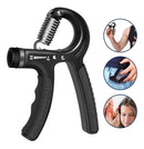 Hand Grip Com Mola Ajuste 5kg A 60kg Handgrip Fisioterapia Preto